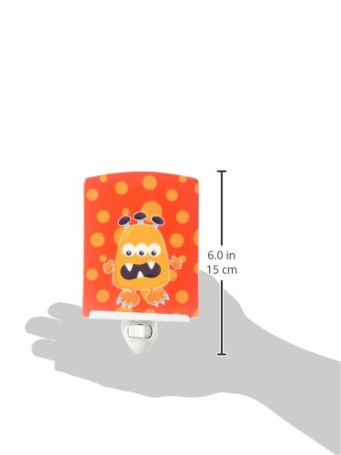 Caroline's Treasures BB7005CNL Little Monster Visonator Ceramic Night Light Compact, UL-Certified, Ideal for Bedroom, Bathroom, Nursery, Hallway, Kitchen, 6x4x3, Multicolor