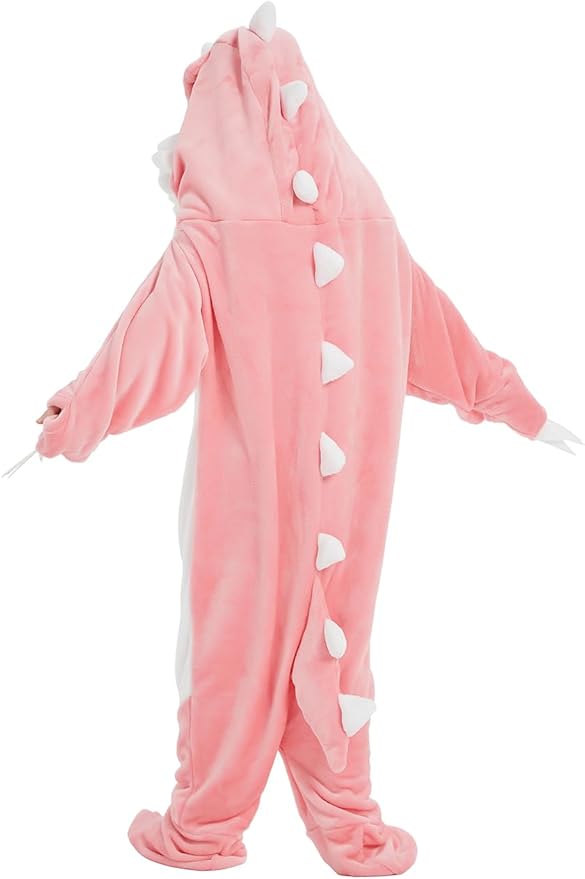 NAFLEAP Wearable Blanket Hoodie kids Shark Dinosaur Onesie Costume Sleep Bag Gifts for Girls