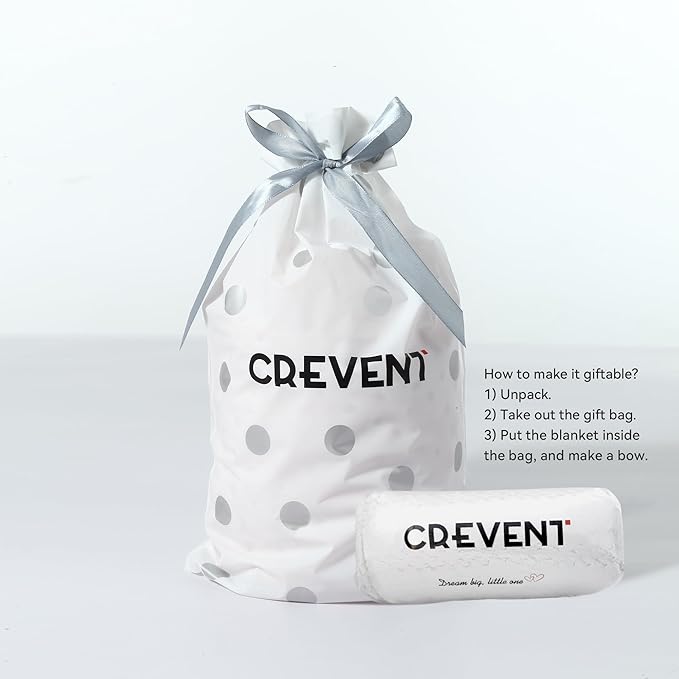 CREVENT Minky Baby Blanket for Girls Boys, Soft Plush Receiving Blanket for Newborns - 30x40 Inches (Space)