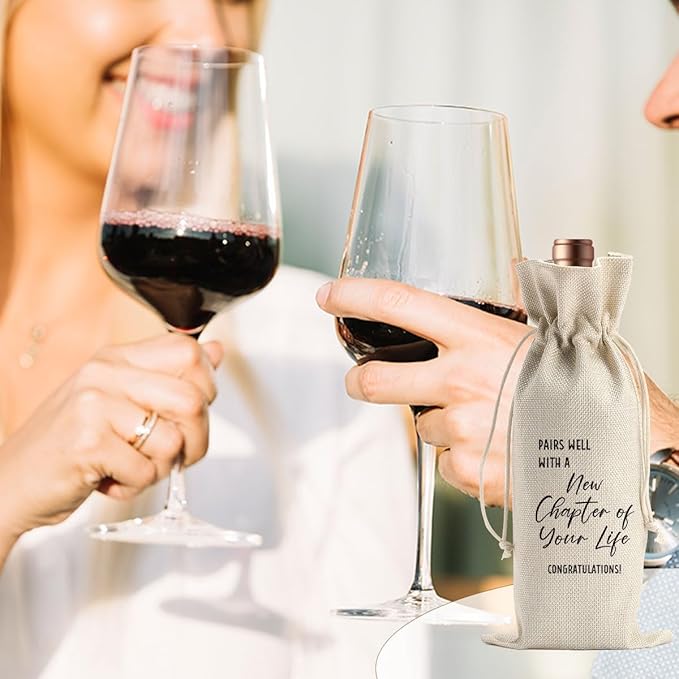Going Away Gift Farewell Gifts for Coworkers Moving Away Gifts for Friends Coworker Leaving Gifts for Women New Beginnings Gifts for Women Goodbye Gifts for Boss Men Next Chapter Wine Bag