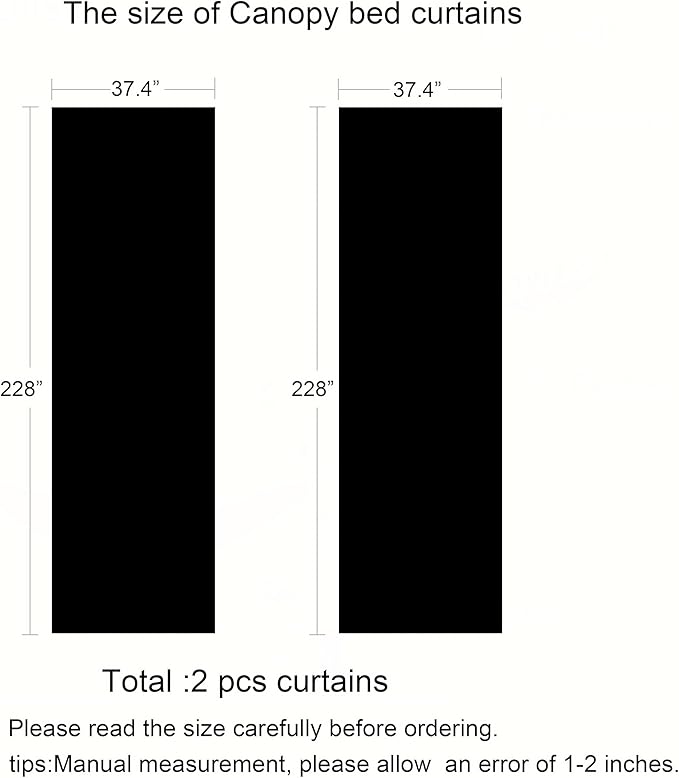 Akiky Rainbow Canopy Bed Curtains Princess Bed Canopy Scarf for Full/Queen Bed Frame,Wood Frame Bed-2 Panel Colorful Sheer Curtain(Full/Queen,Rainbow)