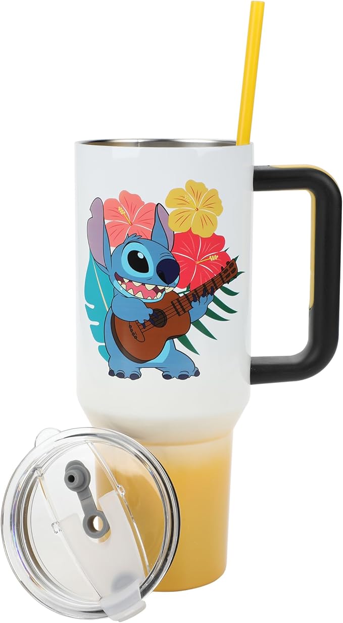 Bioworld Disney's Stitch Hawaiian 40 Oz. Stainless Steel Tumbler