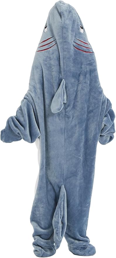 NAFLEAP Wearable Blanket Hoodie kids Shark Dinosaur Onesie Costume Sleep Bag Gifts for Girls