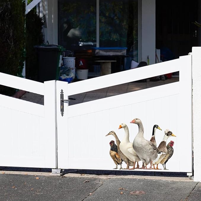 Funny Ducks Wall Decal Peel and Stick Removable Ducks Wall Stickers Funny Gift for Christmas Friends Kitchen Dishwasher Fridge Sticker Wall Window Decor Kids Bedroom Decor