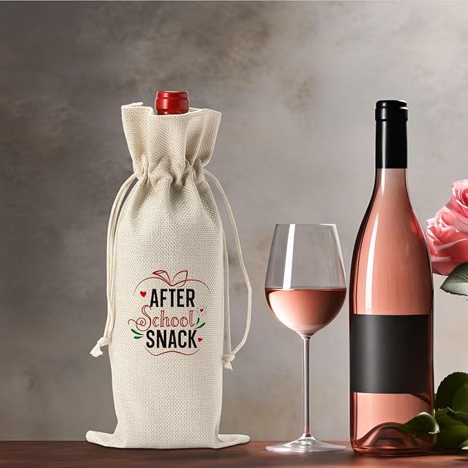 Teacher Appreciation Gifts for Women Men Teacher Thank You Gifts from Student Teacher Retirement Gifts Christmas Gifts Birthday Gifts for Teachers End of the Year Teacher Gifts Teacher Gifts Wine Bag