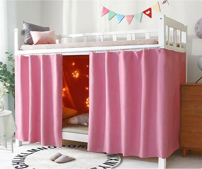 Dorm Home Solid Thicken Bunk Blackout Bed Curtains Cloth Bed Canopy Students Single Sleeper,1panel