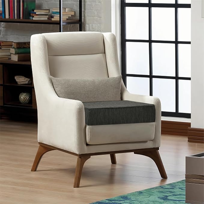 baibu 18"x 18"x 4" Dual-Layer Gel Memory Foam Chair Seat Cushion for Recliners, Couches, Armchairs, Extra Large Non-Slip Chair Cushions for Seniors, Washable, Black