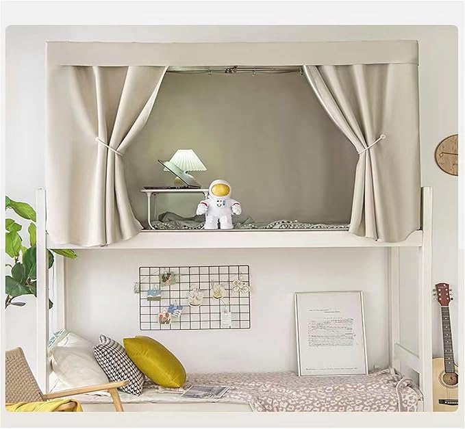 Dorm Home Solid Thicken Bunk Blackout Bed Curtains Cloth Bed Canopy Students Single Sleeper,1panel