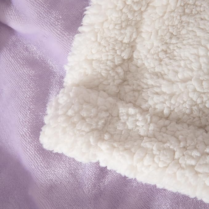 COSUSKET Kids Stella Lou Throw Blanket, 3D Cartoon Embroidery Sherpa Rabbit Blanket Girls Gifts