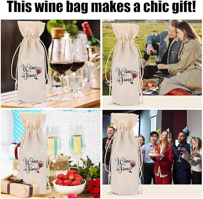 Funny Wine Quotes Wine Bag Wine Tasting Party Supplies for Wine Lovers Women Men Bride Groom Friend Christmas Birthday Wedding Bachelorrette Party Wine Bags