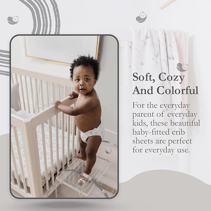 Crib Sheets - Crib Sheets Girl -Crib Sheets Boy - Jersey Sheets - Nursery Bedding - Toddler Bedding Sets for Girls - Toddler Bedding Sets for Boys - Baby Crib Sheets - OILO Studio Crib Sheet Leaf