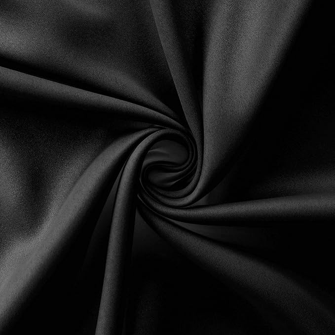 Mrs.Naturall Black Out Curtains 72 Inches Long,Grommet Blackout Drapes 72 Inch Length 2 Panels Set for Bedroom