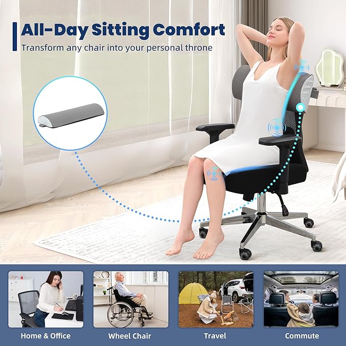 BDEUS 4PCS 25 Inch Extra Wide Orthopedic Bed Wedge Pillow Set, Memory Foam Adjustable Wedge Pillow Post Surgery for Back, Neck and Leg Pain Relief-Acid Reflux and GERD for Sleeping, with Travel Bag