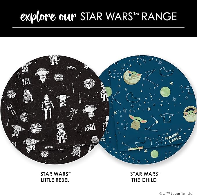 Milk Snob Star Wars Precious Padawans Baby Boy and Girl Swaddle Blanket, Soft Receiving, Security Bed and Play Blanket, Toddler and Infant Baby Bedding Registry and Shower Gifts, Newborn Essentials