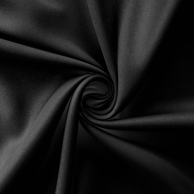 Mrs.Naturall 96 Inch Curtains 2 Panel Set,Black Out Grommet Blackout Curtain Drapes 96 Inches Long 2 Panels for Bedroom Living Room