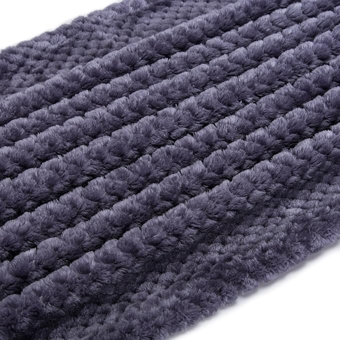 Fuzzy Blanket or Fluffy Blanket for Baby, Soft Warm Cozy Coral Fleece Toddler, Infant or Newborn Receiving Blanket for Crib, Stroller, Travel, Decorative(28Wx40L, Grape Purple)