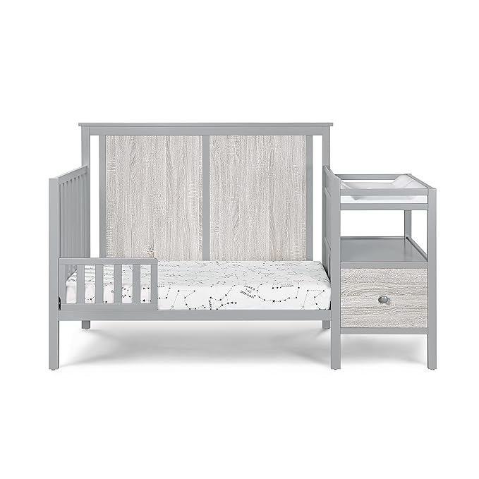 Suite Bebe Connelly Crib Combo Toddler Guard Rail Gray
