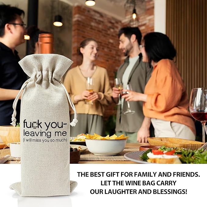 Housewarming Wine Bag - Housewarming Party Decorations - New Home Owner Gift - New House Congratulations decorations - Housewarming Party Supplies - Gift for Women Men - Realtor Gift - HiMo210