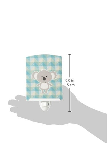 Caroline's Treasures BB7034CNL Koala Bear Ceramic Night Light Compact, UL-Certified, Ideal for Bedroom, Bathroom, Nursery, Hallway, Kitchen, 6x4x3, Multicolor