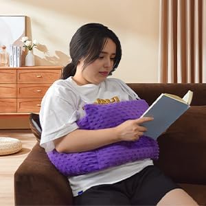 Post Mastectomy Pillow for Breast Reduction & Augmentation Patients After Heart Post Breast Cancer Surgery Mastectomy Recovery Breast Pillow Offers Support & Comfort-Surgery Gift for Women(Lavender)