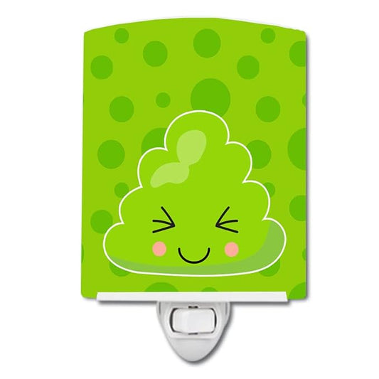 Caroline's Treasures BB8806CNL Sushi Wasabi Ceramic Night Light Compact, UL-Certified, Ideal for Bedroom, Bathroom, Nursery, Hallway, Kitchen, 6x4x3, Multicolor