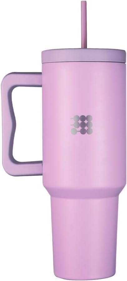 Cubitt Insulated Stainless Steel 40 oz Tumbler with Handle and Straw Lid, Cupholder friendly