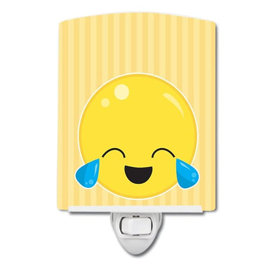 Caroline's Treasures BB8730CNL Crying Face #1 Ceramic Night Light Compact, UL-Certified, Ideal for Bedroom, Bathroom, Nursery, Hallway, Kitchen, 6x4x3, Multicolor