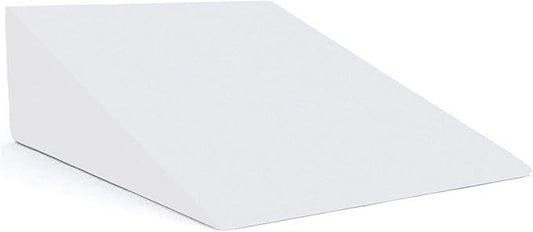 Greaton, 24-Inch Mattress System Bed Wedge Pillow Foam Incline, Multi-Purpose, Comfortable, Heartburn, Legs and Back Support for Acid Reflux, Increases Blood Flow, Promotes Breathing, White