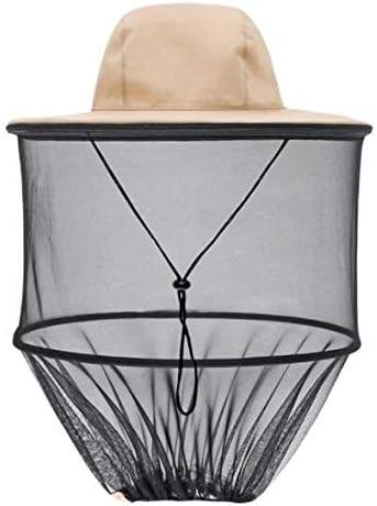 Head Net with Removable Mesh Hidden Netting, Design for Outdoor Fishing Gardening