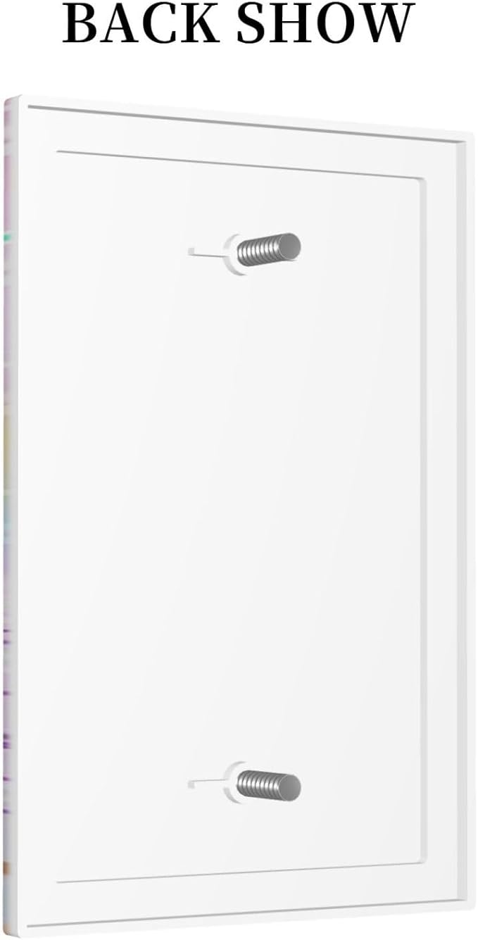 Silvery Glitter Cute Mermaid Tail Fantasy Castle 1 Gang Light Switch Covers No Device Wall Plate Decorative Blank Switchplate Electrical Faceplate for Kidroom Nursery Girlroom Bedroom Decor