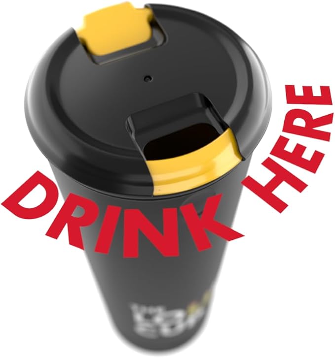 The LoudCup 20 oz Tumbler + Integrated Stadium Horn (Bluejay Blue) - Reusable Water Bottle for Sports Fans - Worlds Loudest Cup for Noisy Fans on Game Day & Tailgating