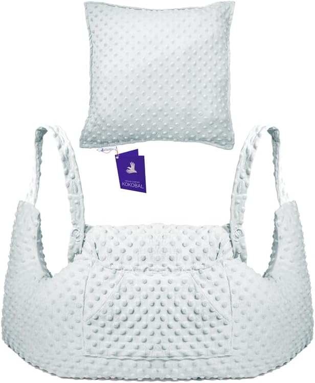 Mastectomy Pillow Post Op Pillow for Breast Surgery Recovery | Choose The Color for You | Hand Ice-Pack Pockets | Converts to Cloud Soft Cushion (Serene Sky)