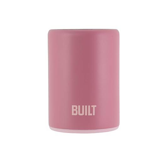 BUILT 12 Ounce Double Wall Stainless Steel K2 Can Chiller Dusty Rose