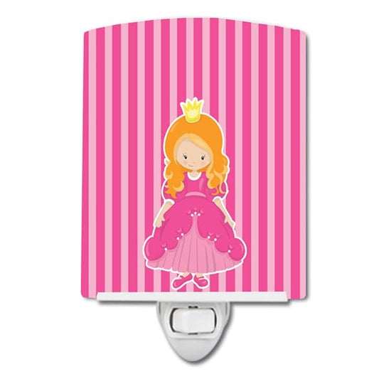 Caroline's Treasures BB8751CNL Ginger Girl Princess Faith Ceramic Night Light Compact, UL-Certified, Ideal for Bedroom, Bathroom, Nursery, Hallway, Kitchen, 6x4x3, Multicolor