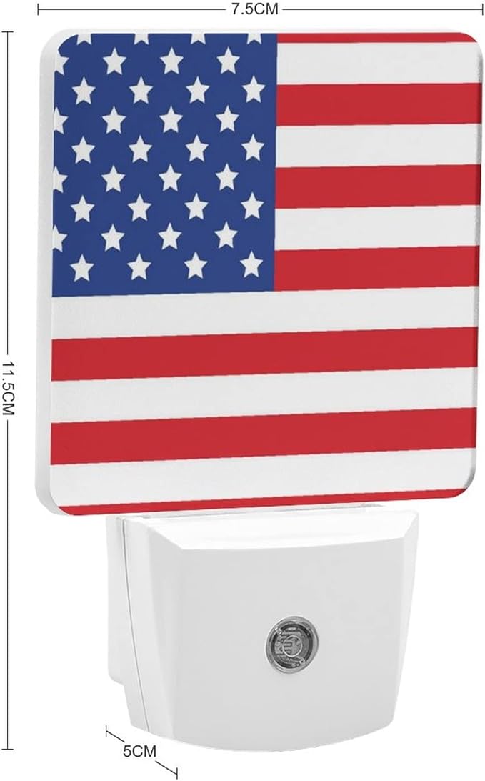 LED Night Lights Lamp with Dusk to Dawn Sensor, Map and Flag of Wyoming Night Lamp, Night Lights Plug Into Wall for Kids Room, Bedroom, Bathroom, Kitchen, Hallway