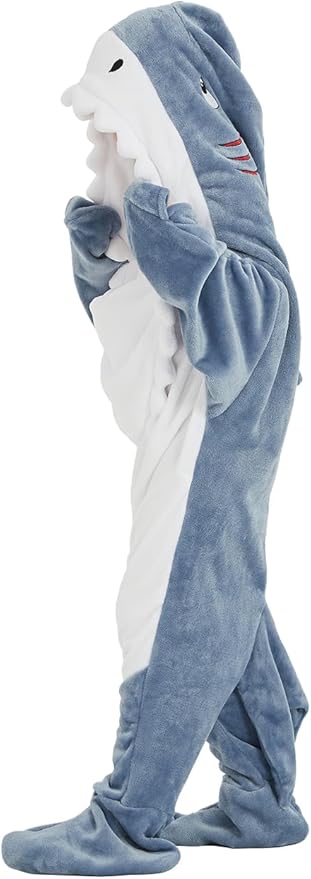 NAFLEAP Wearable Blanket Hoodie kids Shark Dinosaur Onesie Costume Sleep Bag Gifts for Girls