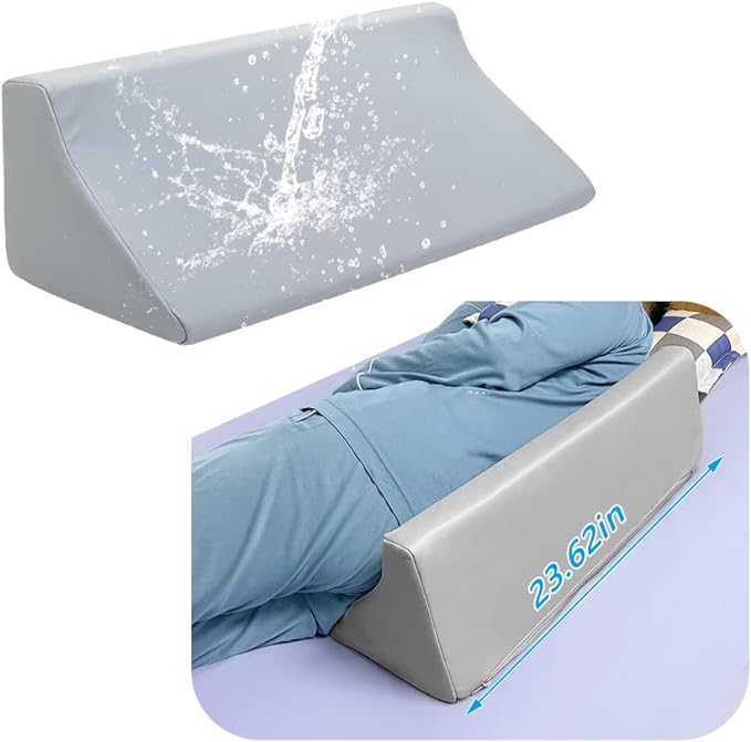 Wedge Pillow Post Surgery for Sleeping Bed Body Positioners Triangle Incline Waterproof Hospital Wedges Prevent Back Bed Sores Support Side Sleep Bedridden Patient Pregnancy Medical Turnover Device