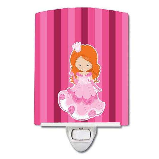 Caroline's Treasures BB9005CNL Princess Ginger Ceramic Night Light Compact, UL-Certified, Ideal for Bedroom, Bathroom, Nursery, Hallway, Kitchen, 6x4x3, Multicolor