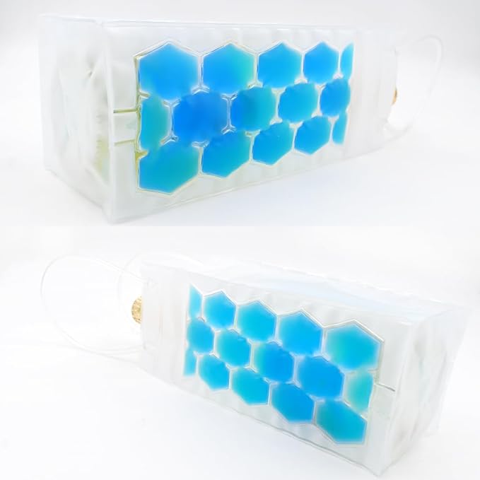 Wine Cooler Bag, Ice Bag for Wine Beer Bottle (2 Pack) Instant Cooling and Keeps Your Drink Cold Keep Cool and Chill Champagne Wine (Teal (2 Pack))