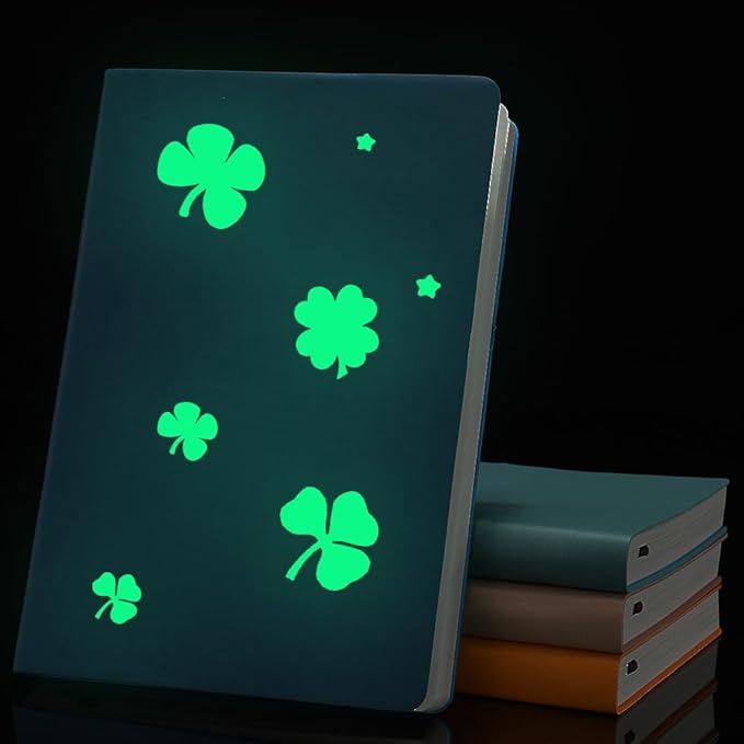 Glow in The Dark Leaf Wall Stickers for Home,60pcs PET Exquisite Carved Plant Wall Stickers for Bedrooms, Leaf Stickers Wall Decals for Boys and Girls Room, Cute Plant Decals Stickers Walls(Leaf 6)