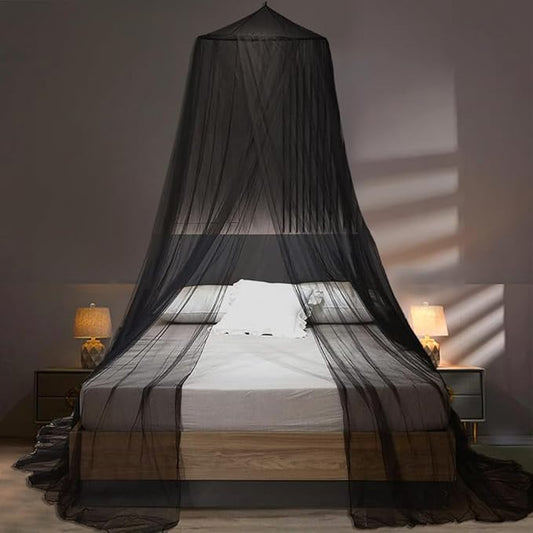 Mosquito Net Bed Canopy for Girls,King Canopy Bed Curtains Full Queen Size from Ceiling,Dome Mosquito Netting Bed Tent Twin Girls Princess Canopy Bed White Decor for Baby Crib,Kid Bed and Adult Beds