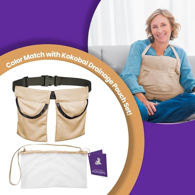 Mastectomy Pillow Post Op Pillow for Breast Surgery Recovery | Choose The Color for You | Hand Ice-Pack Pockets | Converts to Cloud Soft Cushion (Tranquil Tan)