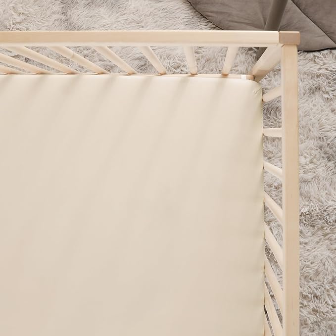 GRSSDER Mini Crib Sheets Fitted, Pack and Play Sheets 2 Pack, Ultra Soft Stretchy Pack N Play Sheets, Universal Fit for Playard Mattress, Jersey Crib Sheets Neutral for Boys and Girls, Beige/Gray