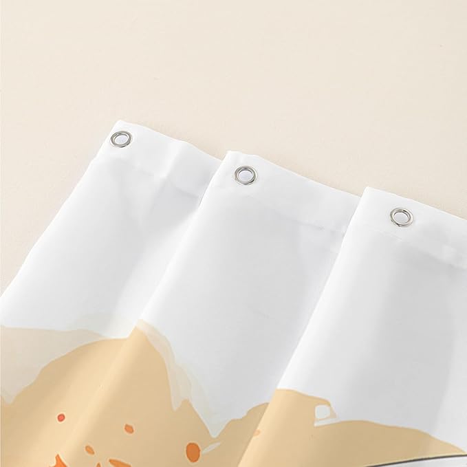 AILONEN Astronaut Shower Curtain for Bathroom,Planet Spaceman Bath Curtain for Kids Boys Teens,Universe Polyester Waterproof with 12 Plastic Hooks 48" W*72" H