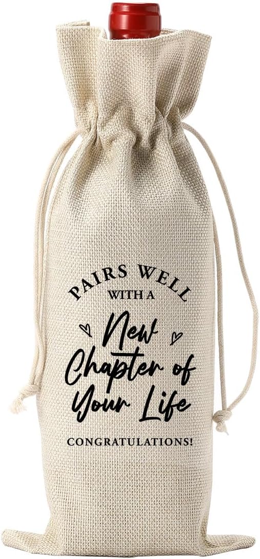 New Beginning New Business Owner Gifts for Women Farewell Gifts for Coworkers Going Away Gifts for Coworkers Women Moving Away Gifts for Friends coworker Leaving Gifts for Women New Chapter Wine Bag
