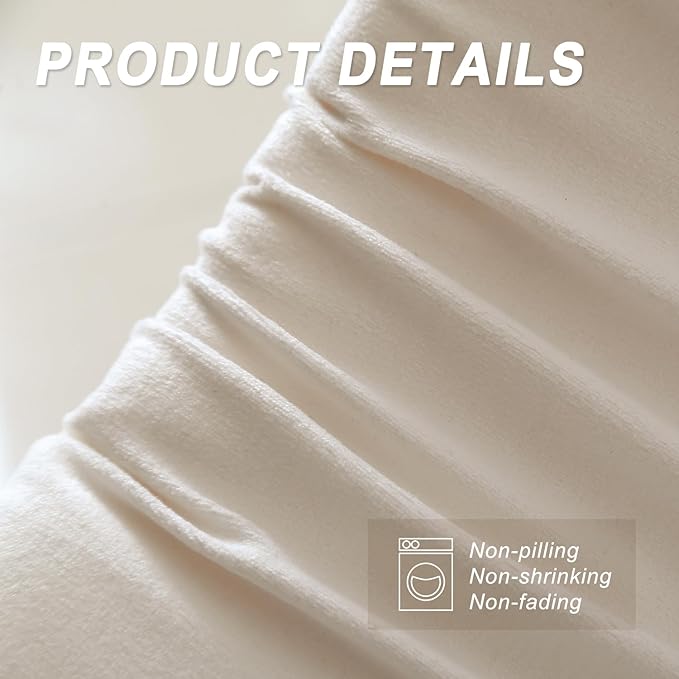 WdFour Bed Wedge pillow, close off Headboard, wall and Mattress Gap. incline, slanted sweat-proof pillow for neck and back pain relief anti-snoring for comfortable sleeping.(Beige,60Wx10Dx6H)