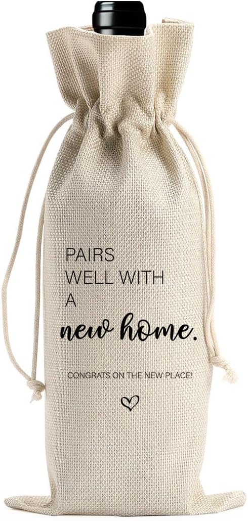 House Warming Gifts New Home New Home Gift Ideas Pairs Well With a New Home Wine Bag Housewarming Gifts New Home Wine Bag Realtor Gift to Clients First New Home Gifts New Home Owner Gifts
