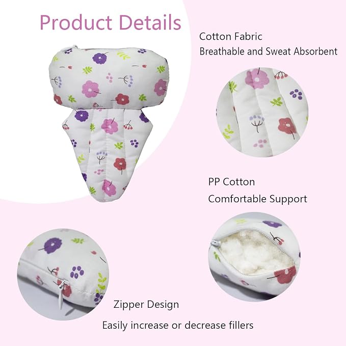 Lymphedema Axilla Pillow Mastectomy Recovery Pillow Breast Pillow Post Surgery Pillow for Cancer Lumpectomy Surgery Recovery Post-Surgery Underarm Pillow Armpit Pain Relief (2pc) (Rose-Flower)