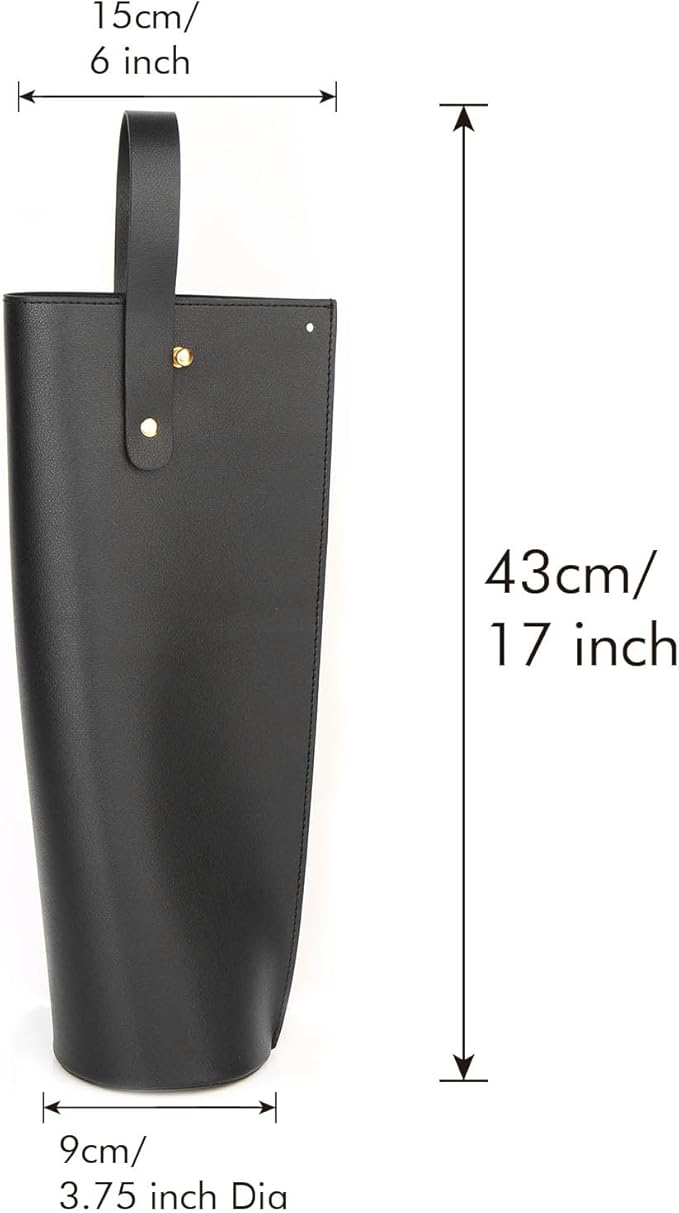 Wine Gift Bag, Reusable PVC Leather Wine Tote Carrier, Double Layered bag, Birthday Bridal Showers Holiday Gifts