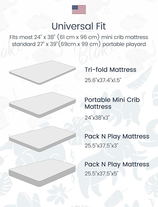 TotAha Premium Soft Pack n Play Sheets, Super Stretchy Jersey Knit Mini Crib Sheets Fitted, Silky Comfort Pack and Play Mattress Sheets, 2 Pack (Vintage Rose & Brunch)